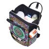 Mandala Diaper Bag Backpack, Large Capacity view 4
