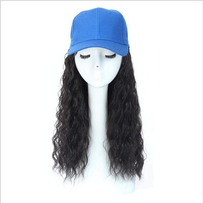 Chtom Women's Long Curly Wig, Gradient Heat-Resistant Fiber, Black, Color A