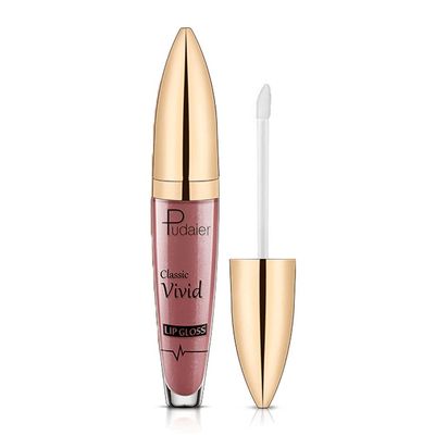 9-Color Glitter Lipstick, Metallic Sparkly Lip Gloss #04