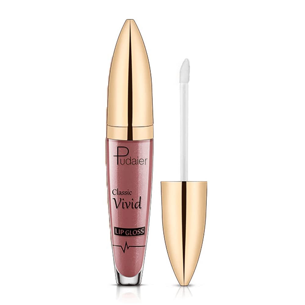 9-Color Glitter Lipstick, Metallic Sparkly Lip Gloss #04