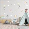 Personalized Watercolor Raccoon Wall Sticker with Name – No. 17, No Custom Name view 1