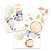 Personalized Watercolor Raccoon Wall Sticker with Name – No. 17, No Custom Name view 2