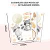 Personalized Watercolor Raccoon Wall Sticker with Name – No. 17, No Custom Name view 3