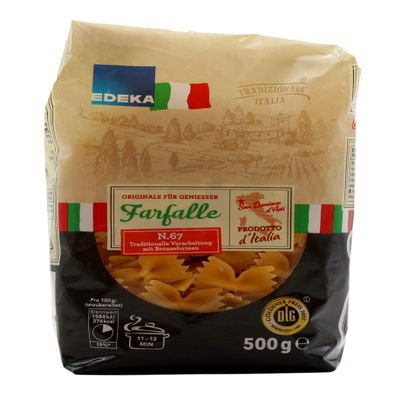 Edeka Farfalle No. 67, 10-Pack (10 x 500 g)