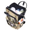Diaper Backpack with Deer, Flowers, and Mandala Design view 4