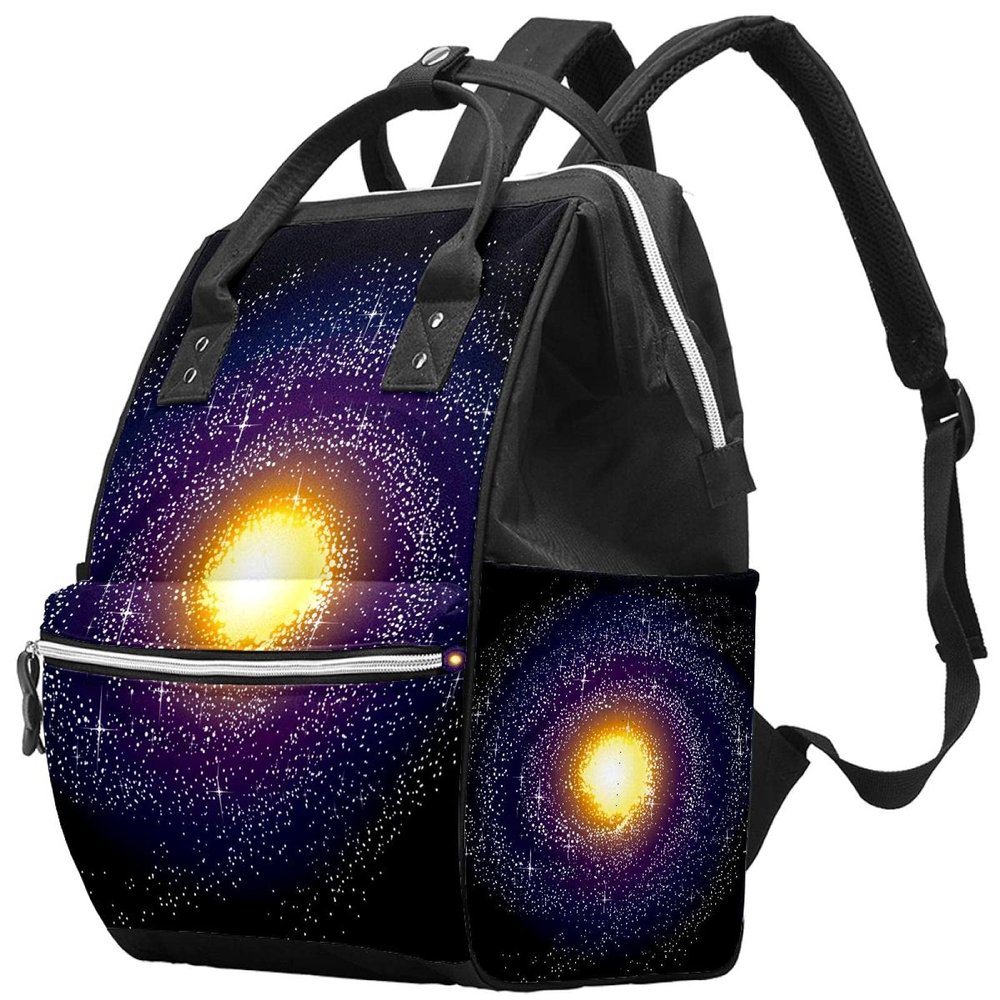 Spiral Galaxy Milky Way Diaper Backpack, Large-Capacity Multifunction Baby Bag