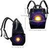 Spiral Galaxy Milky Way Diaper Backpack, Large-Capacity Multifunction Baby Bag view 2