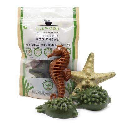 Elkwood Natural Vegetarian Seaweed Dog Treats, Low-Fat, Gluten-Free, 100 g
