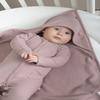 Baby's Only Pure Hooded Baby Blanket, 100% Organic Cotton, 75 x 75 cm, Caramel view 3