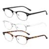 SOAR&EAGLE Blue Light Blocking Computer Glasses, Retro Semi-Rimless, UV400, Clear Lenses, 3 Pairs view 1