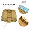 Tactical Dog Harness and Leash Set for Medium and Large Dogs, MOLLE Vest, CP, XL view 4