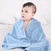 WYRKYP Super-Soft Baby Bath Towel Set, Pure Natural, 2-Pack, 35.4 x 29.5 in, Blue/Green view 2