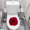SHMAZ Red Rose Toilet Lid Sticker, Romantic Wall Decal view 2