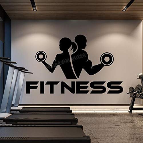 Gym Workout Motivation Wall Decal, 103 × 63 cm