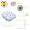 PEKITAS Baby Nest Cushion, 55 x 55 cm, Blue Balloon Design view 3