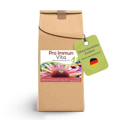 Cellavita Pro Immun Vita, 300 Capsules with Echinacea, Reishi (Ling Zhi), Copper & Selenium