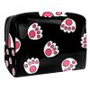 Cat Paw Pattern Cosmetic Bag, Multicolor 03, 18.5 x 7.5 x 13 cm view 1