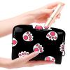 Cat Paw Pattern Cosmetic Bag, Multicolor 03, 18.5 x 7.5 x 13 cm view 4