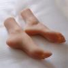 AFYH TPE 36C Female Silicone Foot Practice Model, Soft Prosthetic Manicure Tool for Nail Art Training, Left and Right Foot view 4