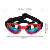 Small Dog Sunglasses, Foldable UV Protection Glasses for Medium and Large Dogs (Red) view 2