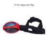 Small Dog Sunglasses, Foldable UV Protection Glasses for Medium and Large Dogs (Red) view 3