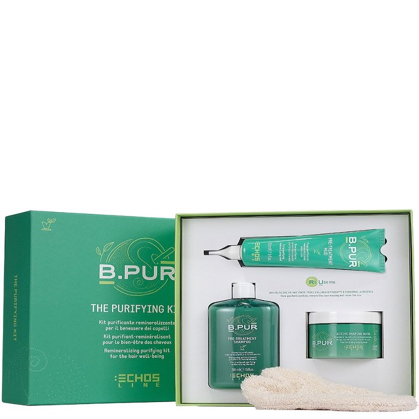 Echosline The Purifying Kit (Mud + Shampoo + Mask + Bio-Peeling Glove)
