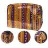 Women's Cosmetic Bag with Pineapple and Geometric Design, Waterproof, Spacious Makeup Travel Pouch view 2