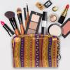 Women's Cosmetic Bag with Pineapple and Geometric Design, Waterproof, Spacious Makeup Travel Pouch view 3