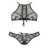 Azalia Passion Bra and Panty Set 2XL/3XL Black view 3