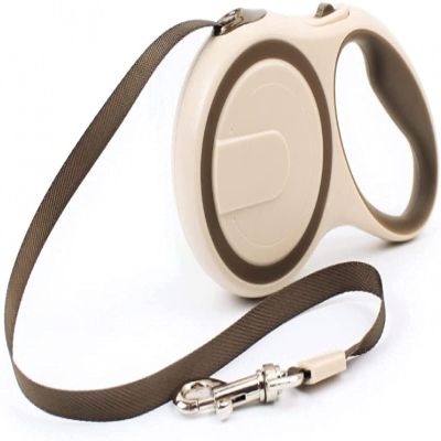 Retractable Dog Leash, 5 m, Portable, Brown