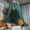SWECOMZE Baby Bed Canopy with Tassel, Mosquito Net, Green view 1