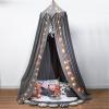 SWECOMZE Baby Bed Canopy with Tassel, Mosquito Net, Green view 2
