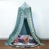 SWECOMZE Baby Bed Canopy with Tassel, Mosquito Net, Green view 4