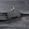 Personalized Engraved Bone-Shaped Pet ID Tag, Black view 4