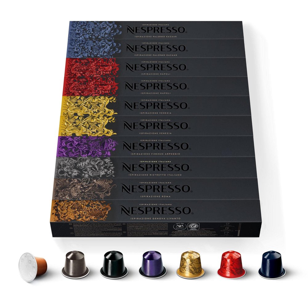 Nespresso Original Ispirazione Italiana Bundle: 100 Coffee Capsules