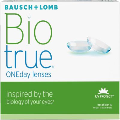 Biotrue ONEday Daily Contact Lenses, 90 Count, +2.00 D