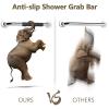 Tesuchan Shower Grip, 40.6 cm, Non-Slip Handles for Shower Safety, Stainless Steel, 2 Pieces view 3