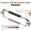 Tesuchan Shower Grip, 40.6 cm, Non-Slip Handles for Shower Safety, Stainless Steel, 2 Pieces view 4