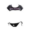 Japanese Lingerie Sexy Crop Top Cheeky Underwear Anime Cosplay Set, Large view 1