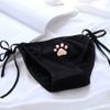 Japanese Lingerie Sexy Crop Top Cheeky Underwear Anime Cosplay Set, Large view 3