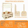 Wooden Baby Gift Basket with Handle and Hangers view 4