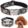 EUSFIYY Personalized Engraved Name Dog Collar, Adjustable Nylon Printed Collar, ID-XS (22–31 cm) view 1
