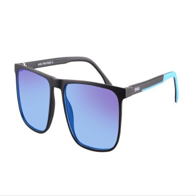 SHINU Full-Frame Color Blindness Correction Glasses, Unisex, CB078 (C2, Black/Blue)