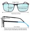 SHINU Full-Frame Color Blindness Correction Glasses, Unisex, CB078 (C2, Black/Blue) view 3