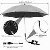 Alongen Universal Stroller Parasol, UV Protection 50+, Adjustable Clamp and Arm, 75/82 cm view 3