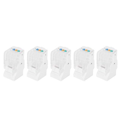 5-Piece CAT3 Module, RJ11 4-Core Keystone Phone Jack