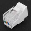 5-Piece CAT3 Module, RJ11 4-Core Keystone Phone Jack view 4