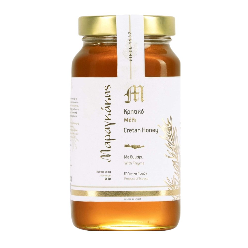 Maragkakis Family Pure Thyme Honey from Crete, Greece, Cold-Extracted, 950 g