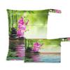 COZYhome Wet and Dry Bags for Diaper Bags, Japanese Zen Stone, Bamboo, Orchid Floral Pattern view 1