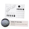 minkissy Silicone Acrylic Nail Practice Mat, Washable, for Nail Design and Manicure Applications view 3